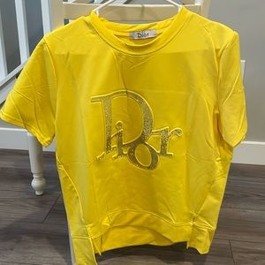Dior yellow top